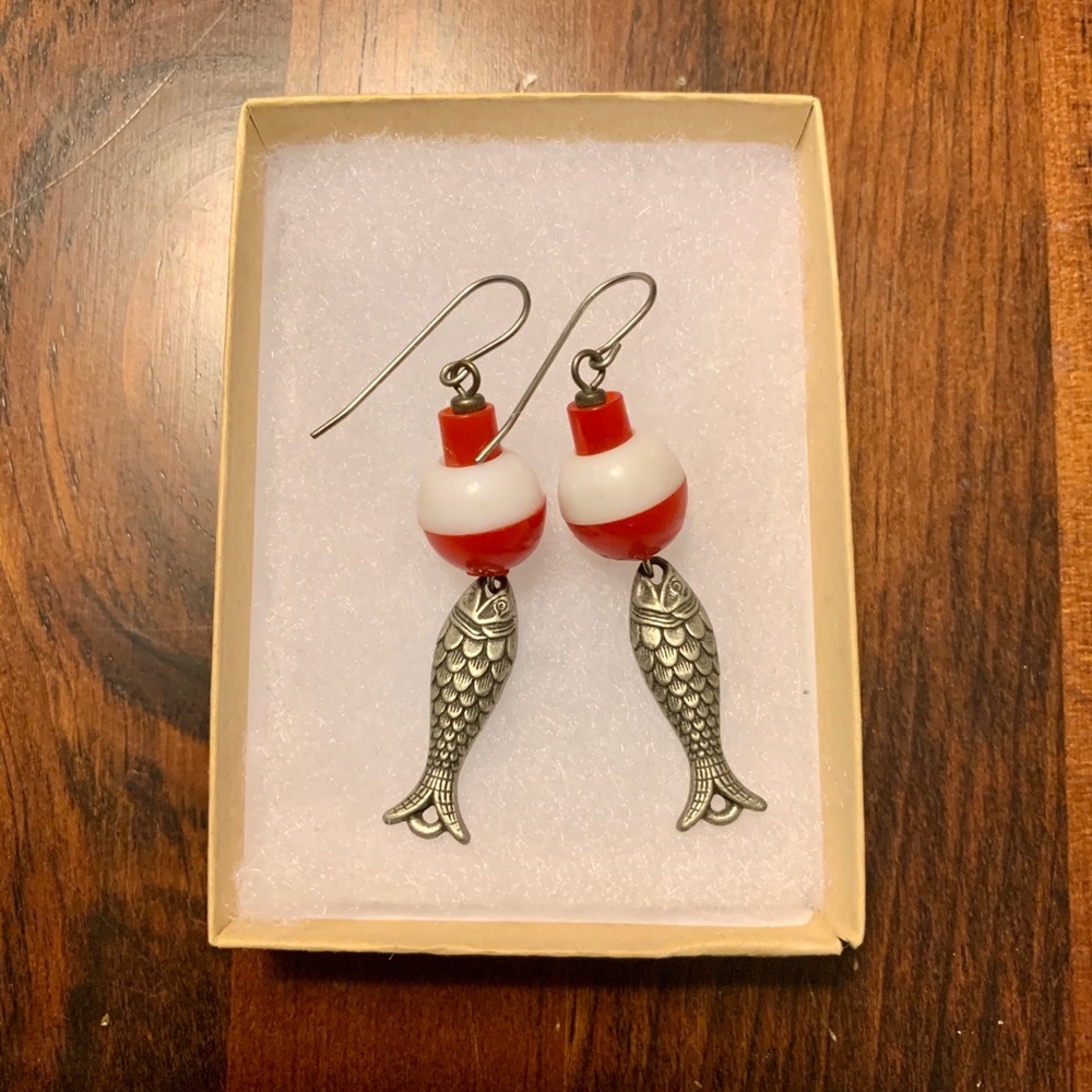 Vintage Fish/Bobber Earrings